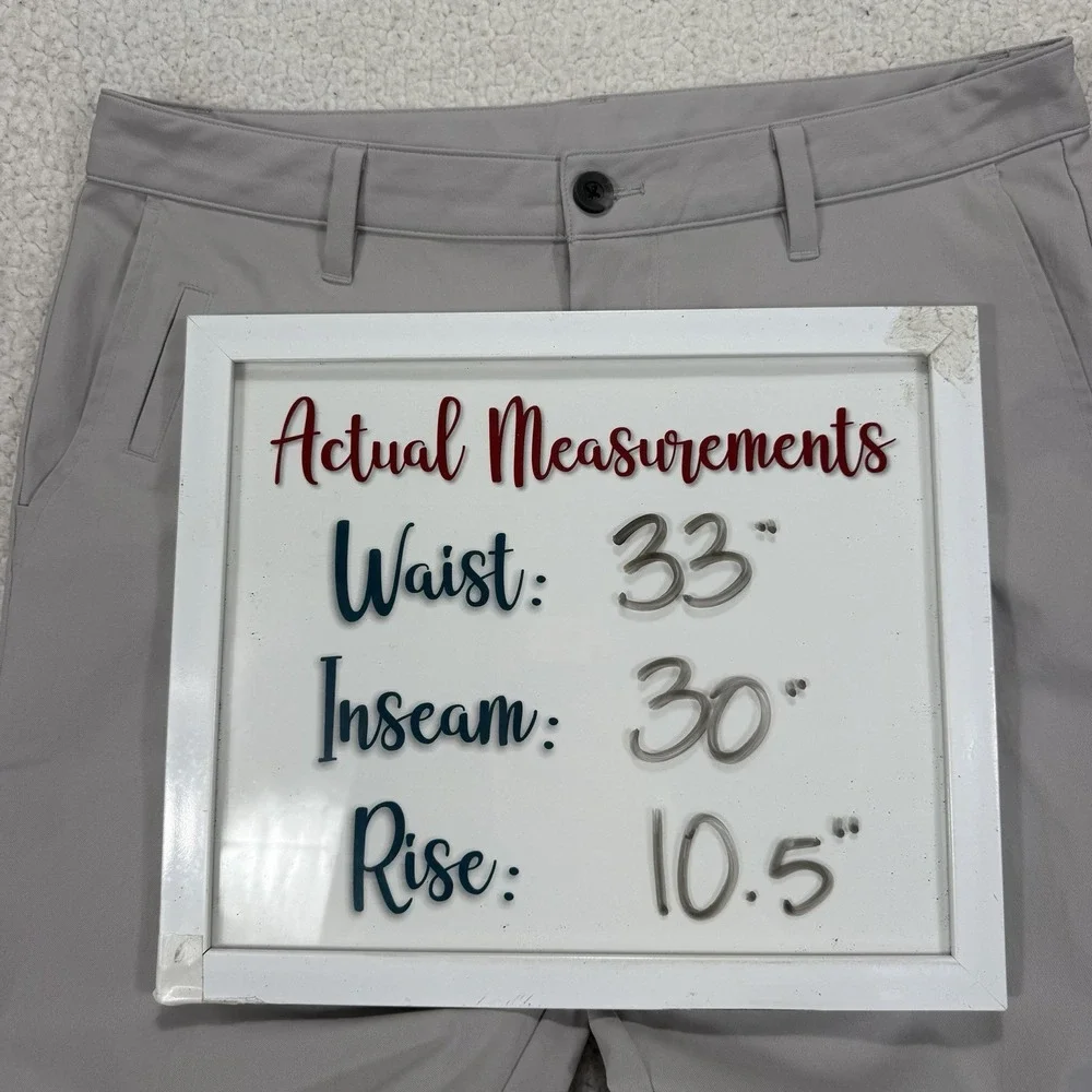 Vuori Cascade Tech Chino Pants Men's 32 (Actual 33x30) Golf Athleisure Athletic